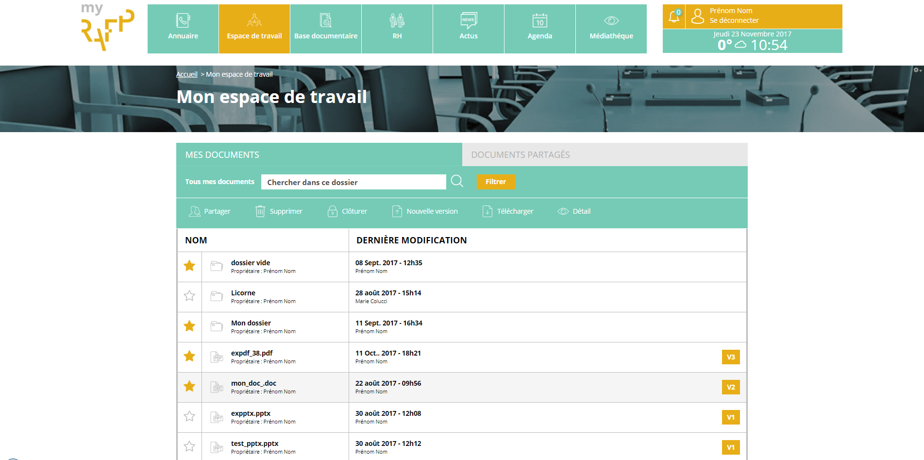 Mon espace de travail 1
