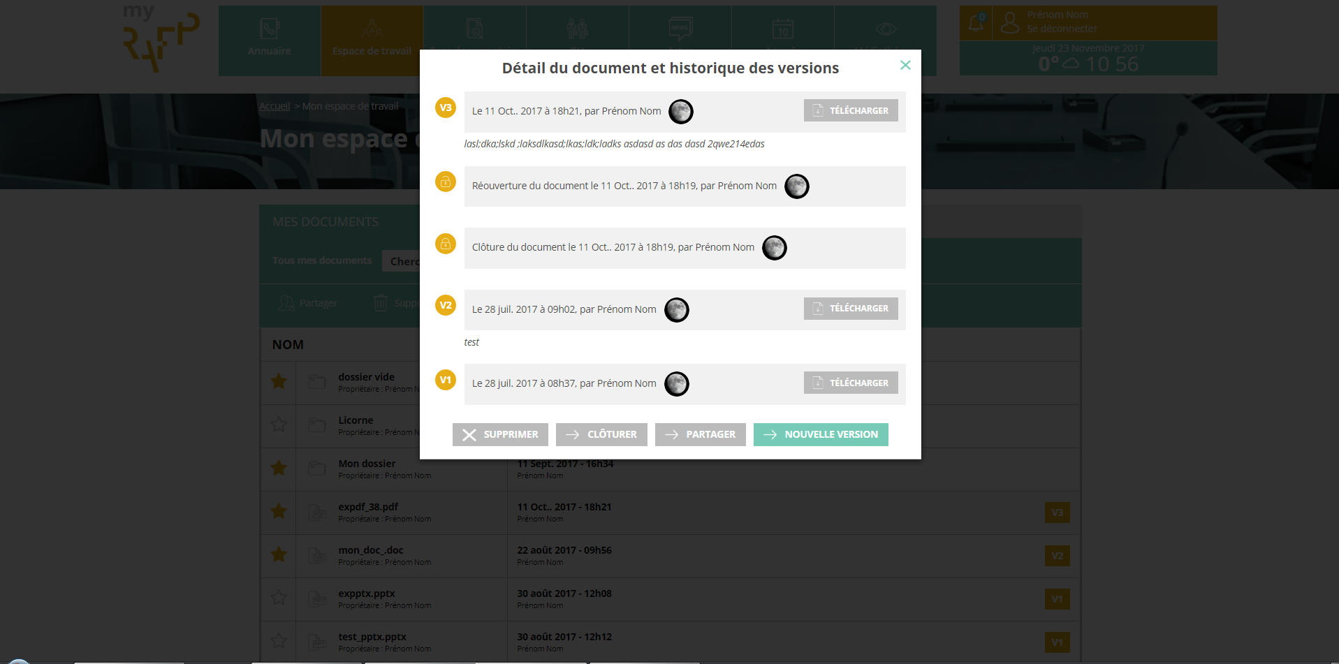 Mon espace de travail 2